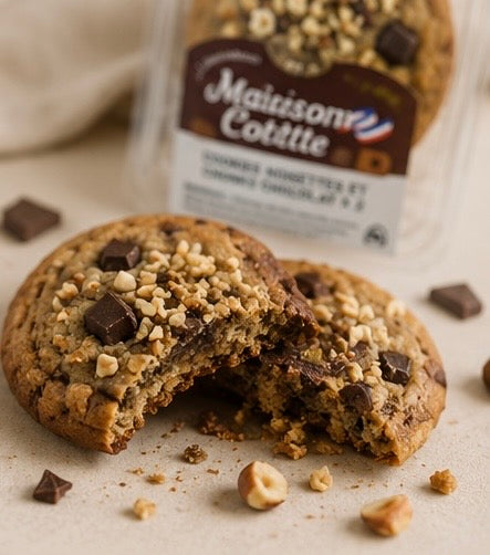 Cookies noisettes et chunks de chocolat – 2 pièces, 140 g
