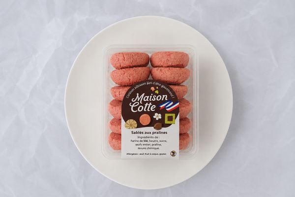 Sablés aux pralines - boite de 200g