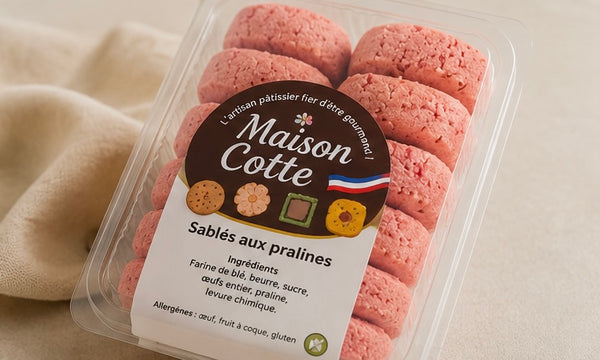Sablés aux pralines - boite de 200g