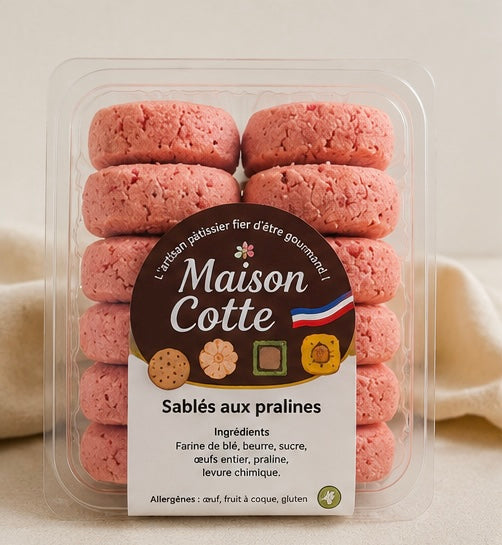 Sablés aux pralines - boite de 200g