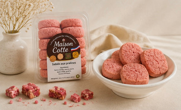 Sablés aux pralines - boite de 200g