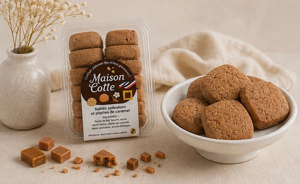 Sablés au caramel et spéculoos – Boîte de 200 g