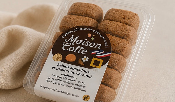 Sablés au caramel et spéculoos – Boîte de 200 g