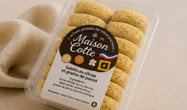 Sablés Citron Pavot – Boîte de 200 g