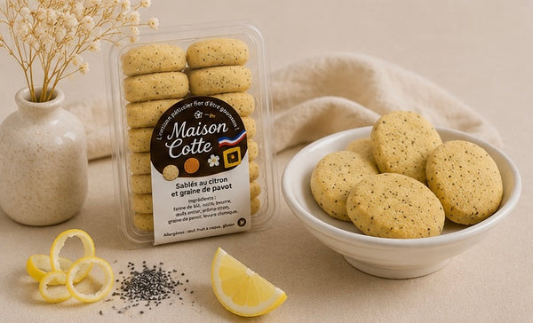 Sablés Citron Pavot – Boîte de 200 g