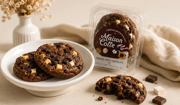 Cookies Triple Chocolats - 2 pièces – Boîte de 140 g