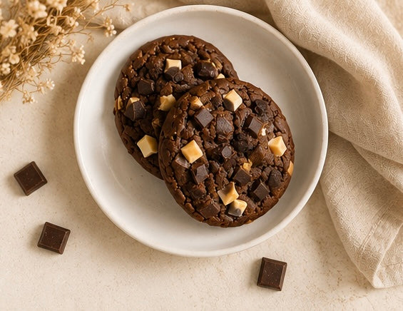Cookies Triple Chocolats - 2 pièces – Boîte de 140 g