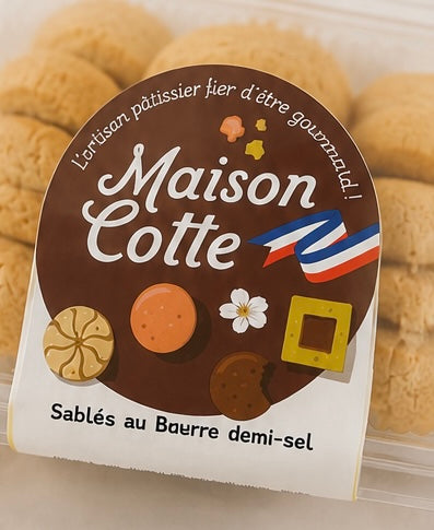 Sablés beurre demi-sel - Boîte de 250g