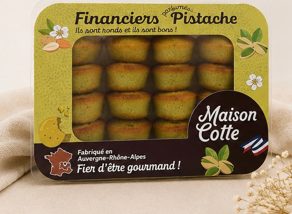 Financiers à la pistache – boîte de 250 g