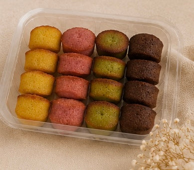 Assortiment de Financiers - boite de 250g sous atmosphère modifiée