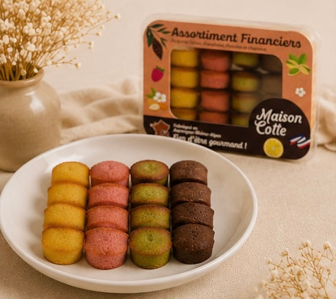 Assortiment de Financiers - boite de 250g sous atmosphère modifiée