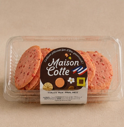 Tuiles aux pralines - boite de 180g