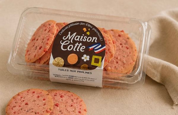 Tuiles aux pralines - boite de 180g