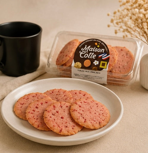 Tuiles aux pralines - boite de 180g