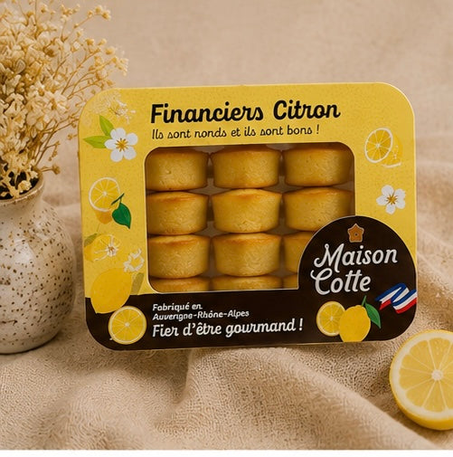 Financiers au citron – boîte de 250 g