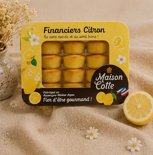 Financiers au citron – boîte de 250 g