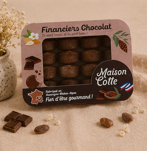 Financiers au chocolat – boîte de 250 g