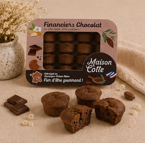 Financiers au chocolat – boîte de 250 g