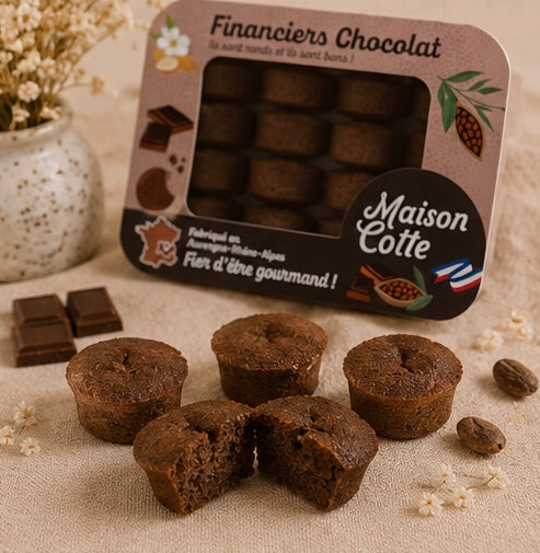 Financiers au chocolat – boîte de 250 g