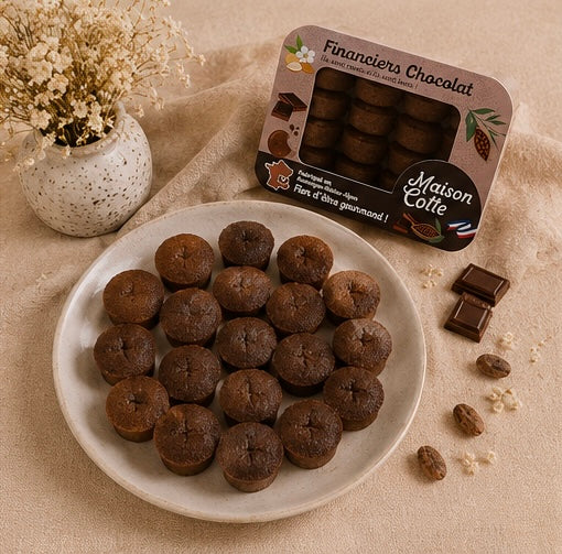 Financiers au chocolat – boîte de 250 g