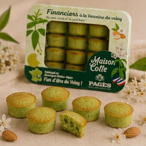 Mini Financiers à la Verveine – Boîte de 250 g – Sous atmosphère modifiée