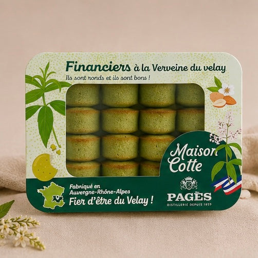 Mini Financiers à la Verveine – Boîte de 250 g – Sous atmosphère modifiée