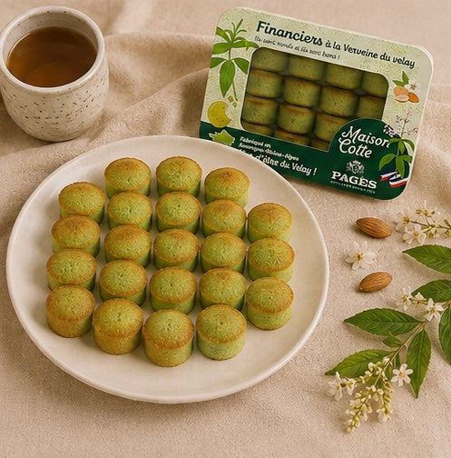 Mini Financiers à la Verveine – Boîte de 250 g – Sous atmosphère modifiée