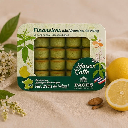 Mini Financiers à la Verveine – Boîte de 250 g – Sous atmosphère modifiée