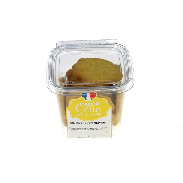 Sablés Citron Pavot - boite de 200g